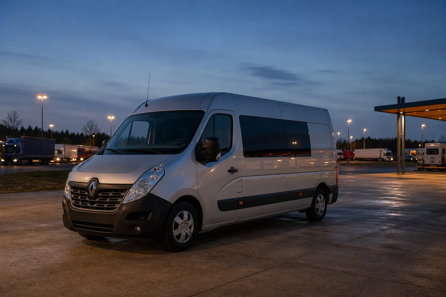 Bus Tomiline podczas przejazdu w Niemczech